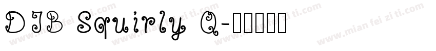 DJB Squirly Q字体转换